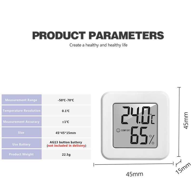 Цифровий термометр гігрометр для кімнати новий