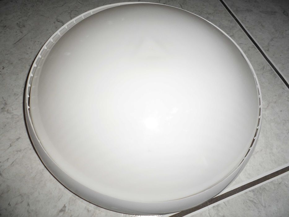 lampa plafon plafoniera sufitowa-ścienna mat. biała śr.  30 cm