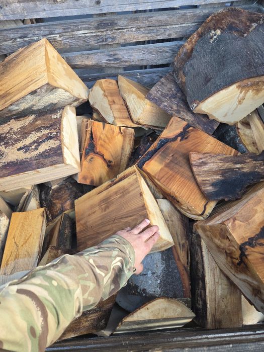 Opał dębowy lub bukowy obrzynki Dąb buk drewno opałowe