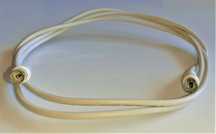 Nowy KABEL ANTENOWY 1,5m elastyczny z gniazdem KVK275 Biały