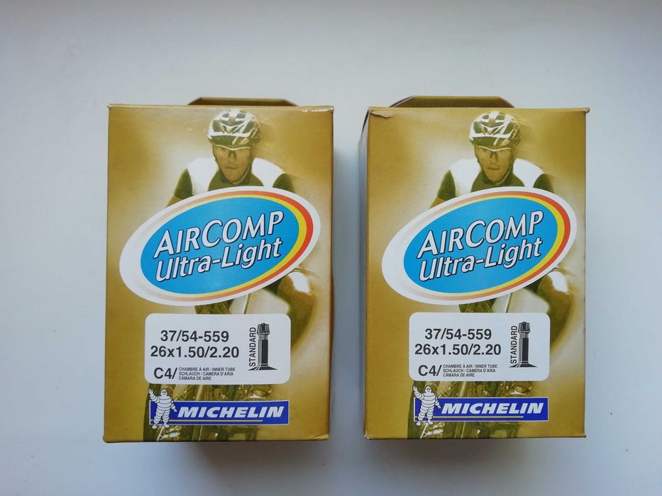 Велосипедная камера Michelin 26x1.50/2.20 AirComp Ultra-Light
