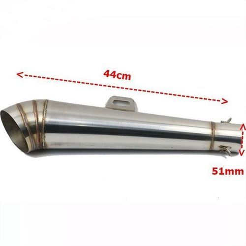 ponteira de escape universal tipo corneta inox