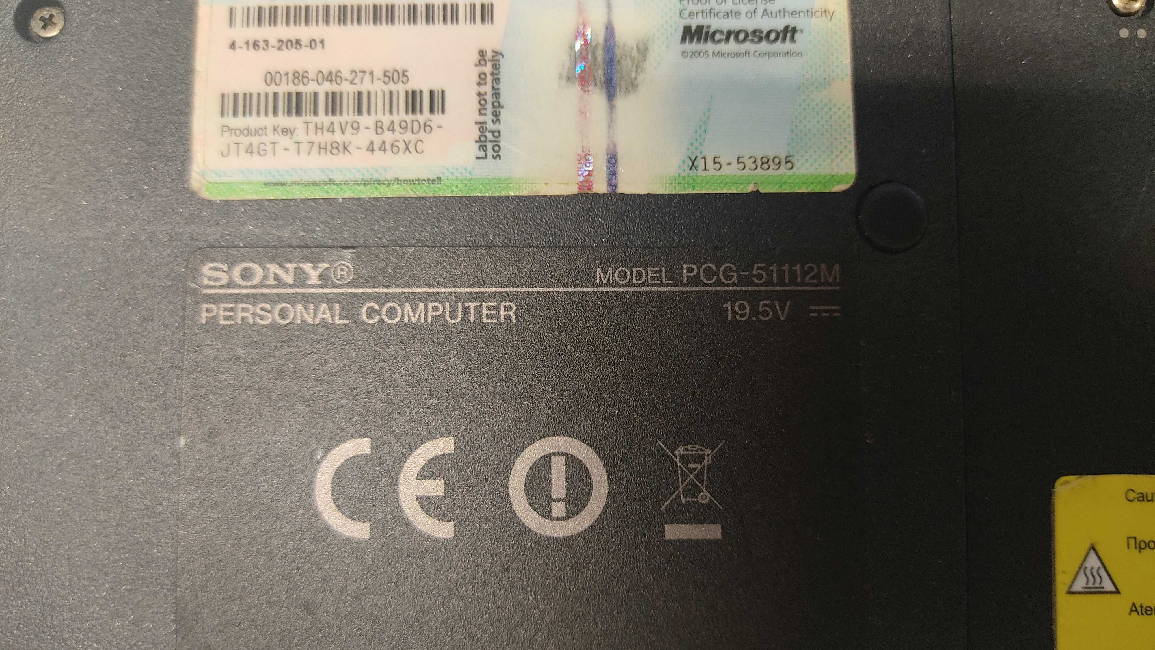 Sony VPCS12L9E Peças