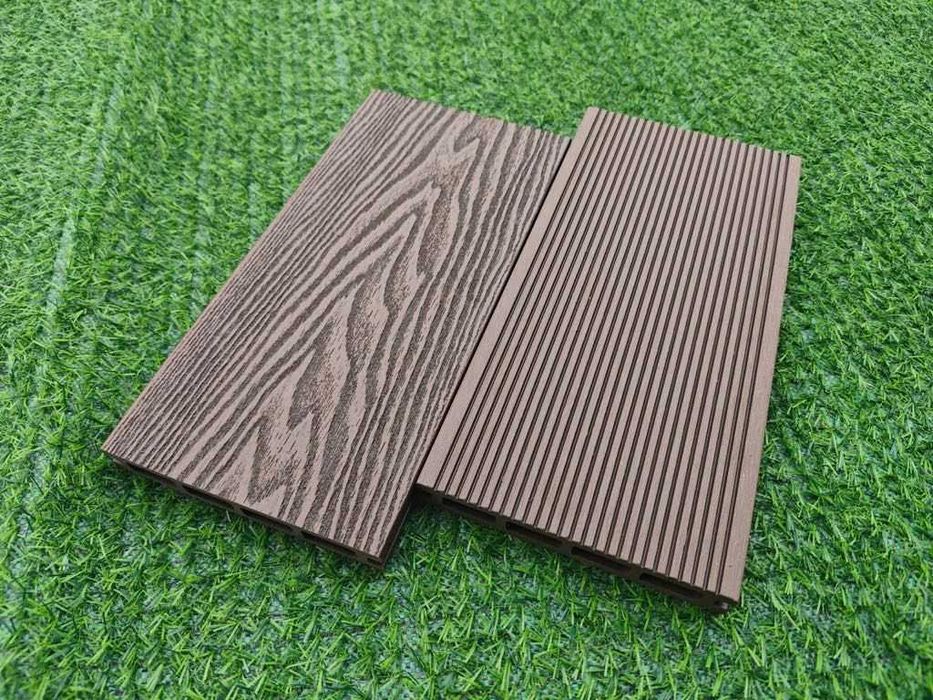 Deska kompozytowa 3D PREMIUM szczotkowana wzór drewna Mocha Czekolada