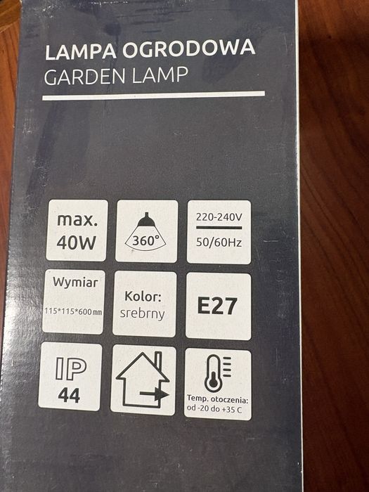Lampy ogrodowe zewnetrzne srebrne