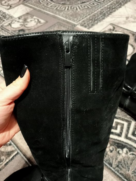 Сапожки з натуральної замші 39 розмір