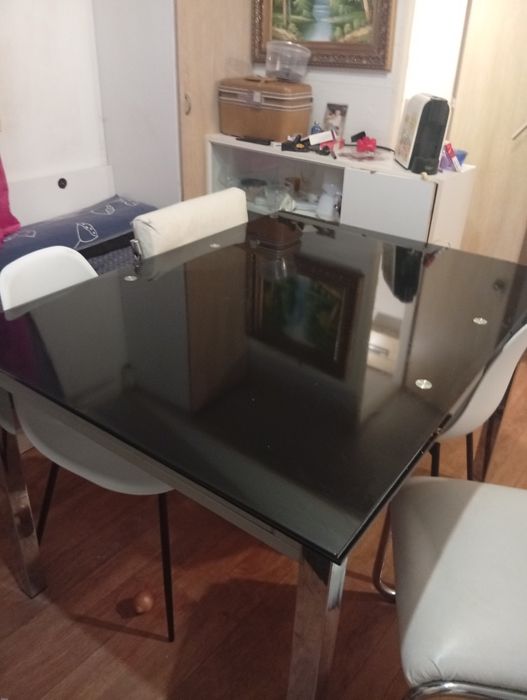 Mesa de vidro temperado a mesa estecevel