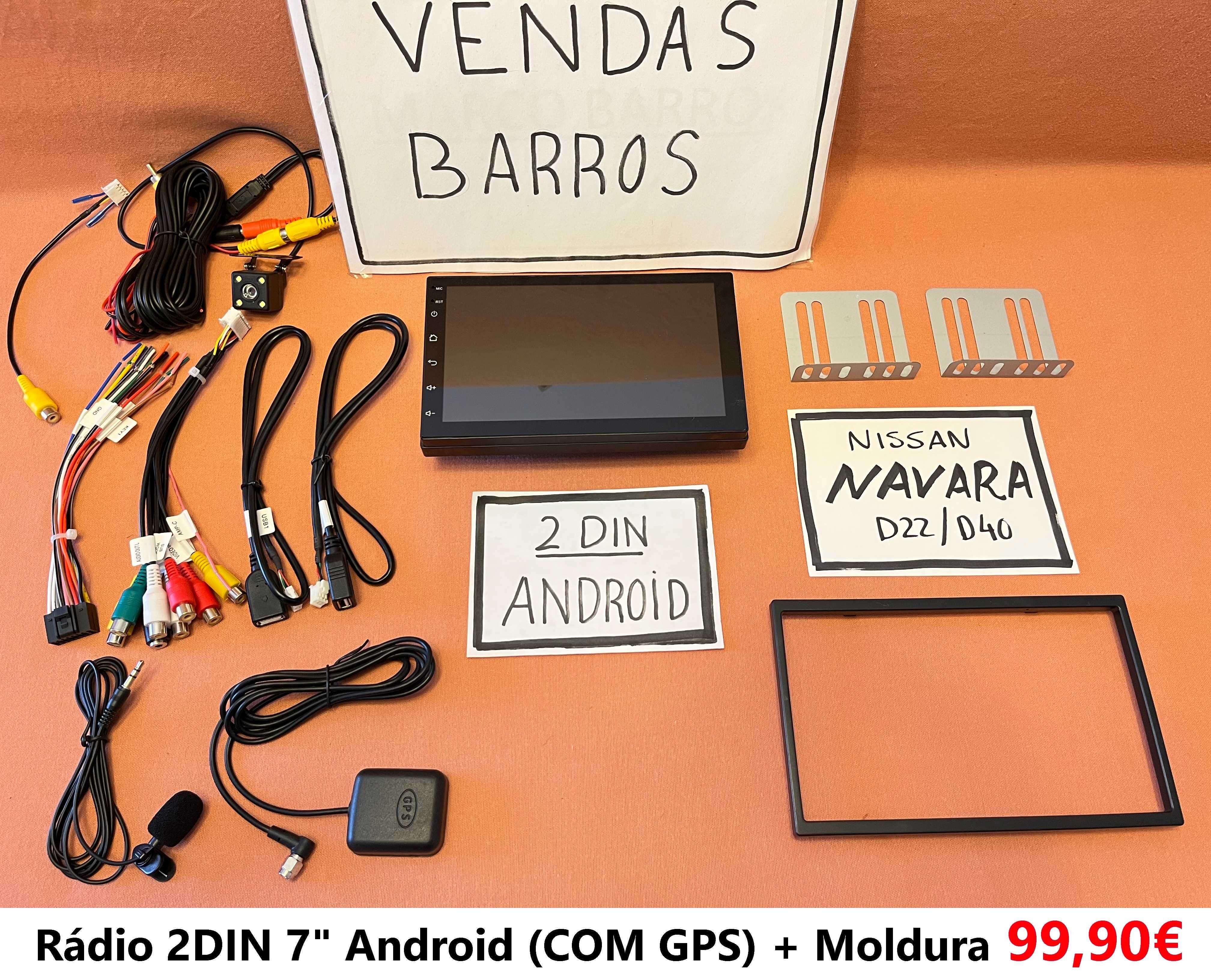 Rádio 2DIN • Nissan NAVARA • D22 / D40 (1997 a 2013) • Android 4+32GB