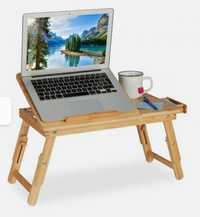 Składany stolik pod laptopa z bambusa