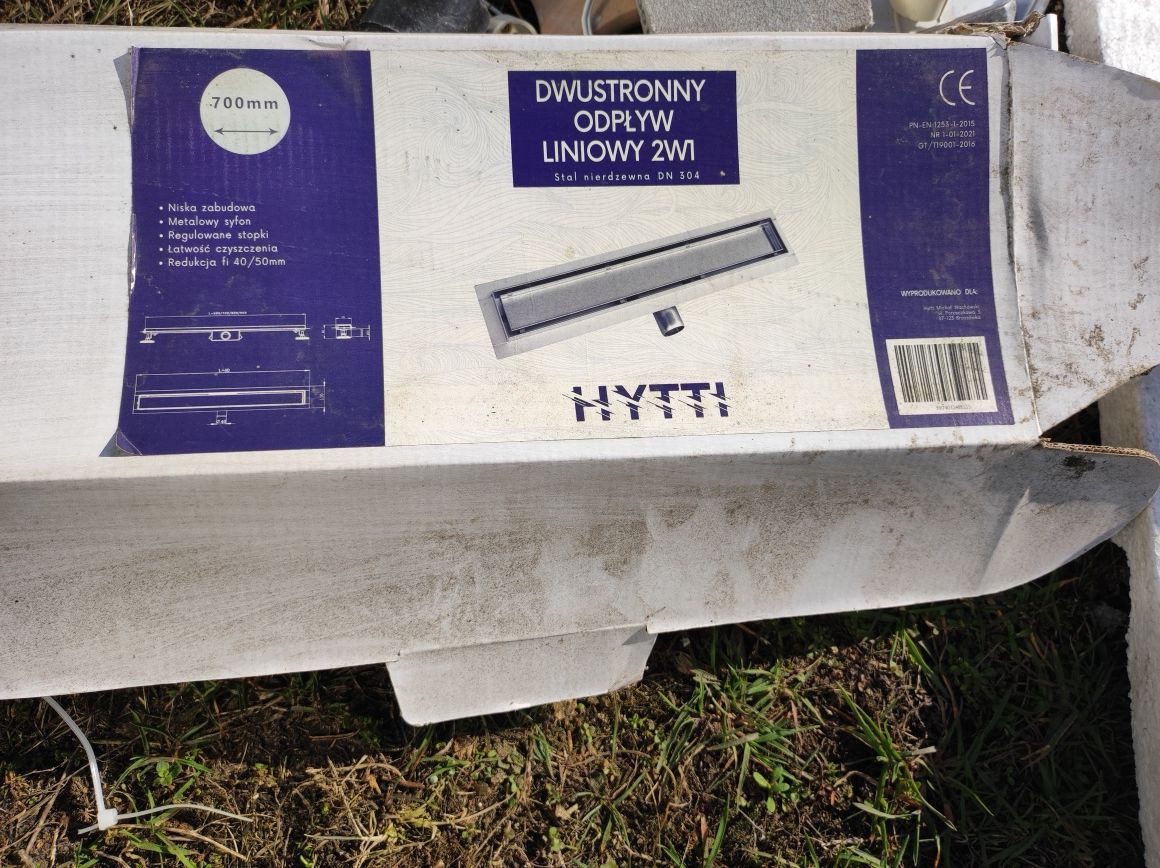 Nowy odpływ liniowy  hytti
