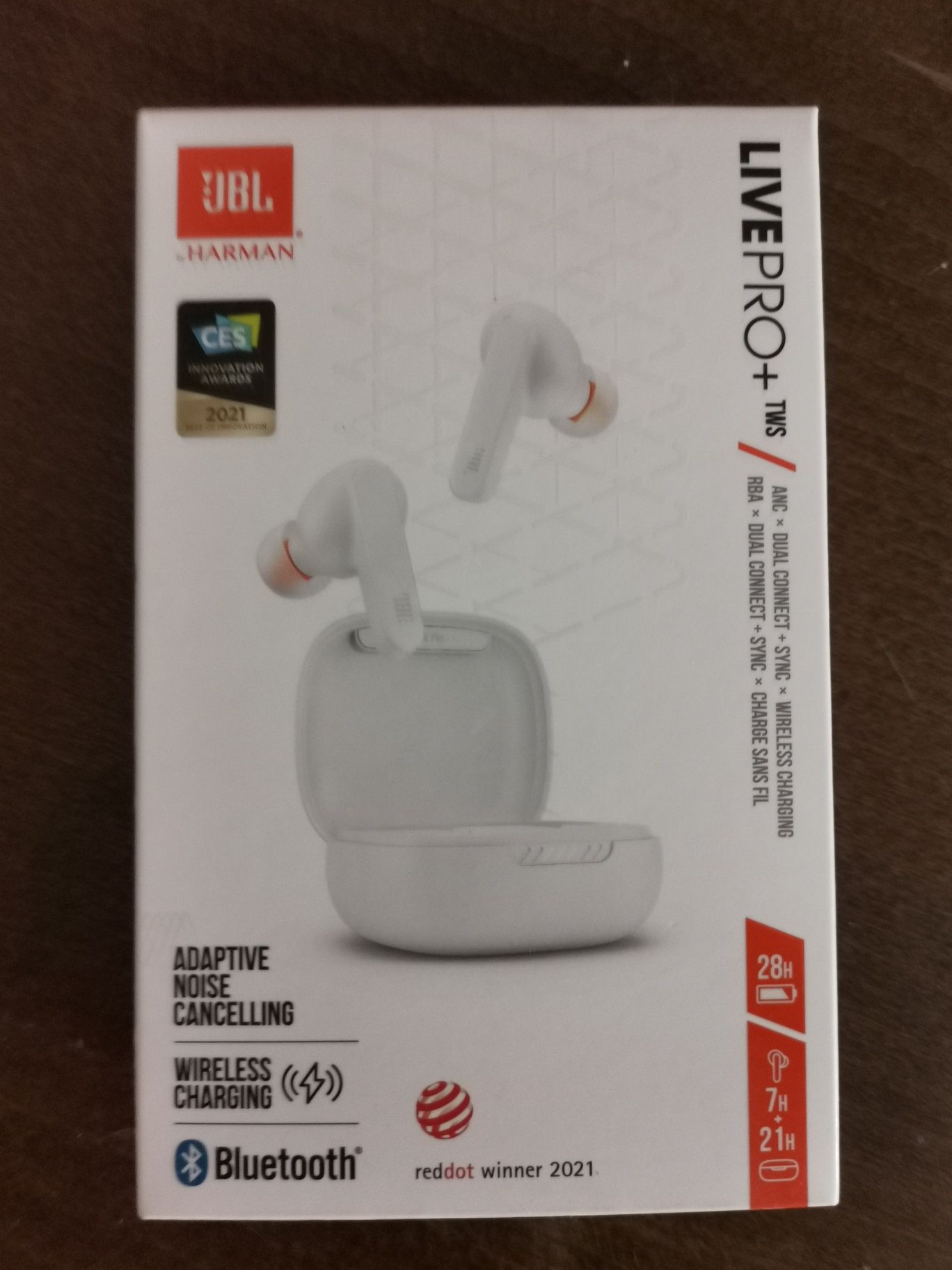 JBL Live Pro + TWS Białe