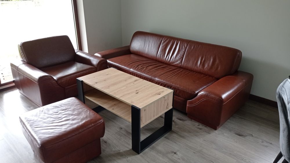 Zestaw wypoczynkowy - skóra