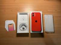 Apple iPhone 12 64GB Product RED com Carregador, Manuais e Capa