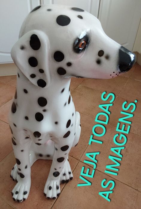 CÃO DALMATA,LOIÇA ORIGINAL BARCELOS,COLEÇÃO.Casa,Quarto,Sala,Garagem.