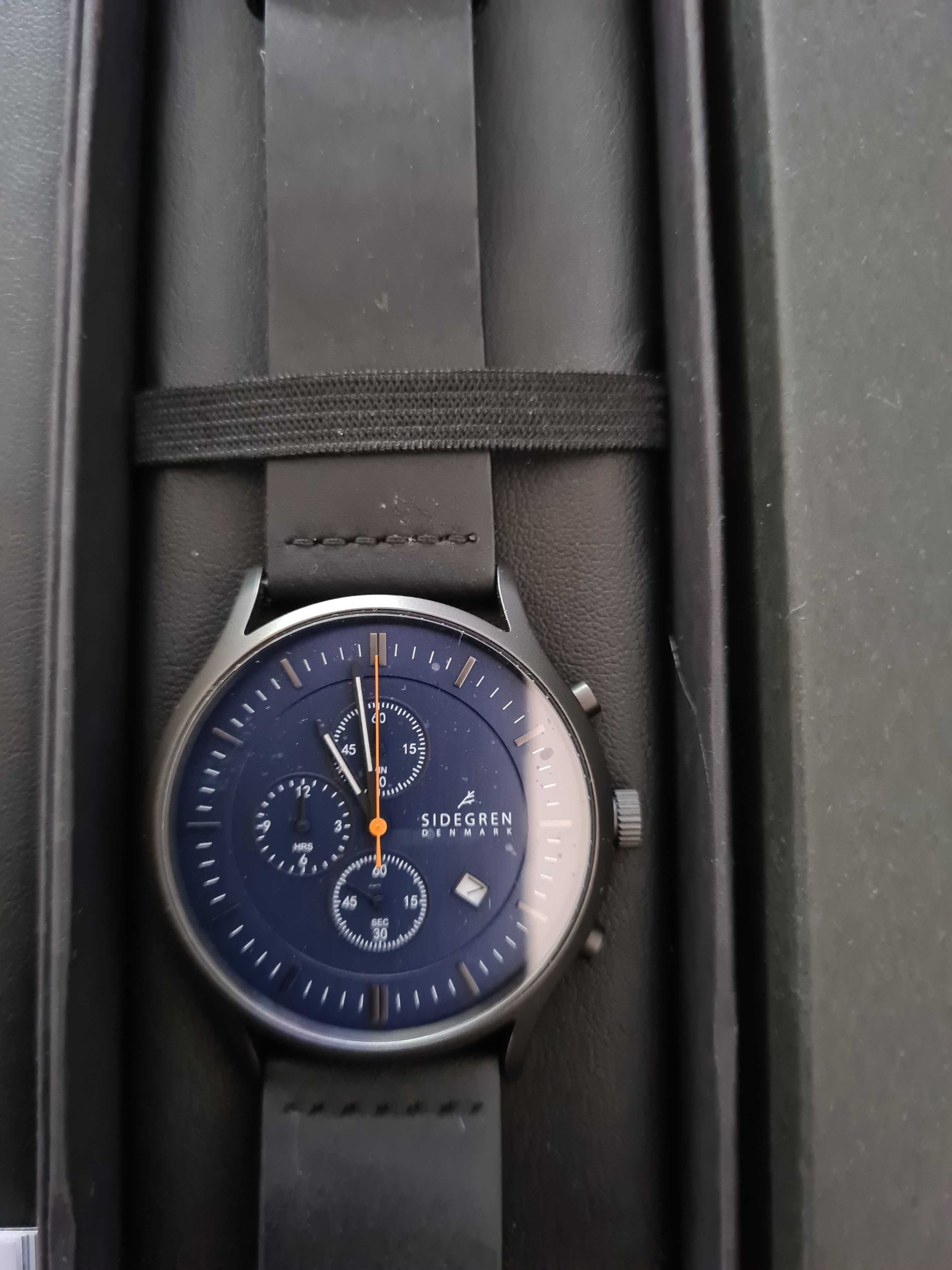 Trendhim SIDEGREN zegarek chronograficzny INDIGO REVIL