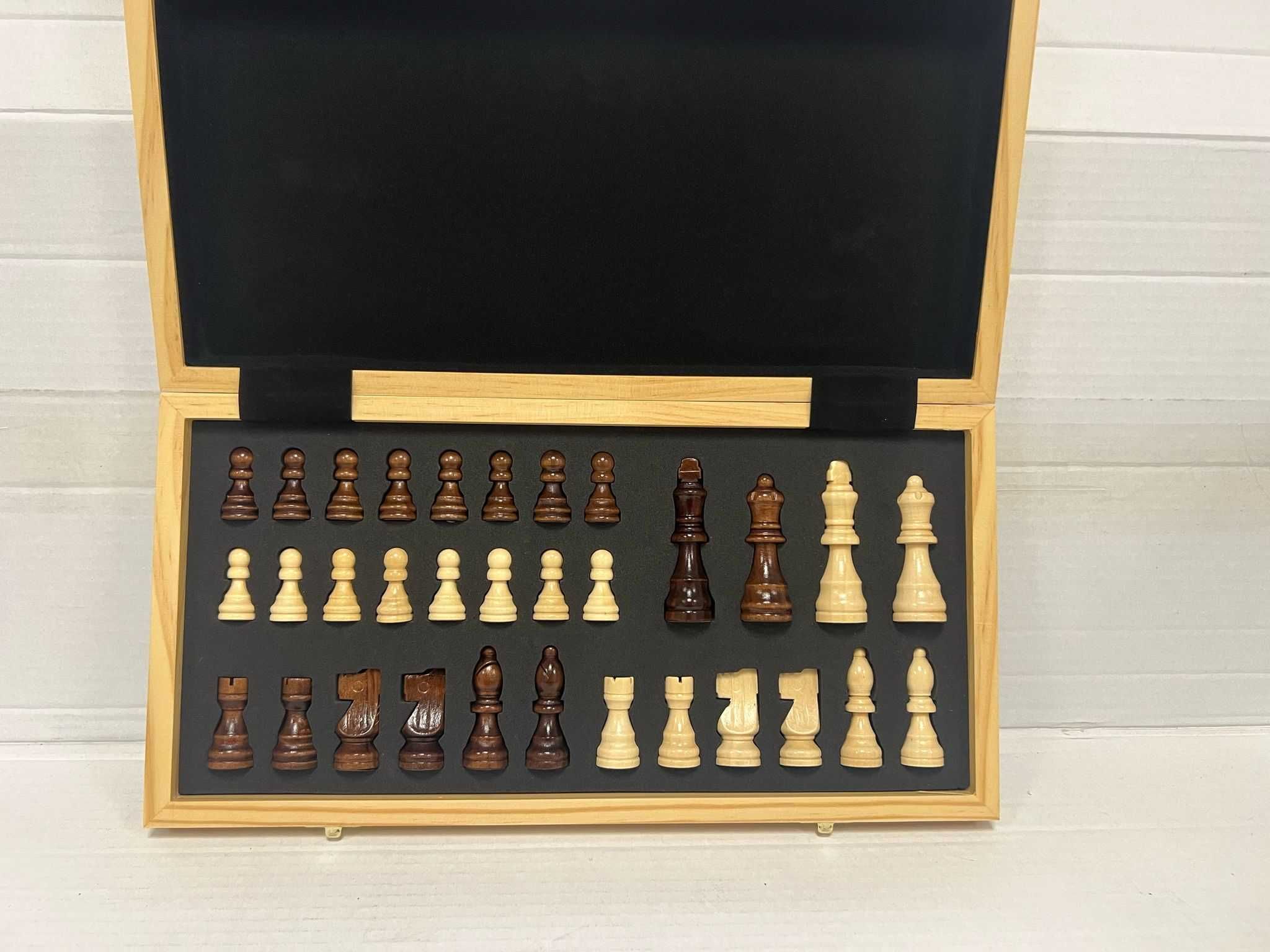Drewniany zestaw szachowy ASNEY 15 - OUTLET - A3