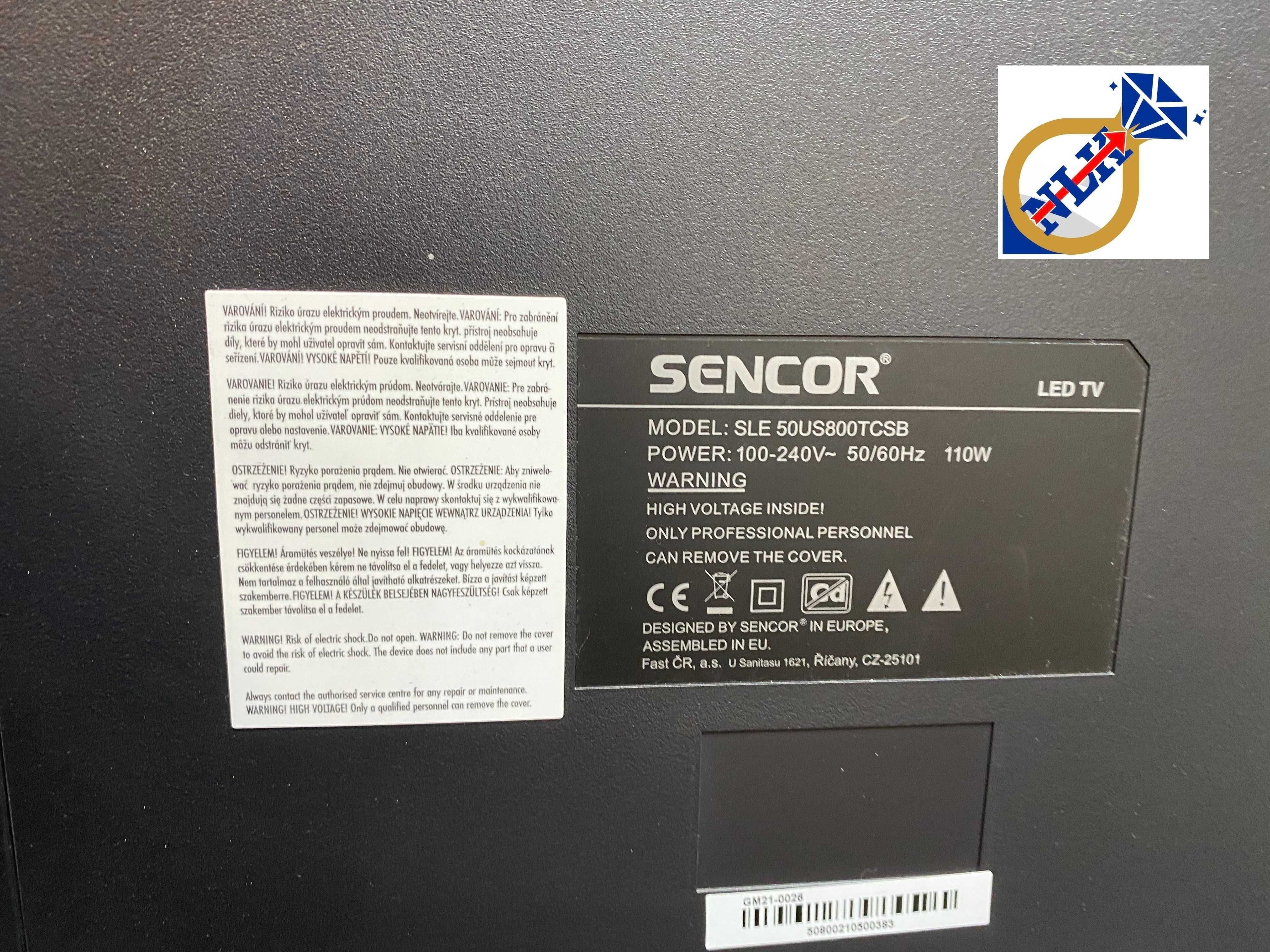 Telewizor Sencor 50" SLE50US800TCSB SmartTV Wifi /Gwarancja/