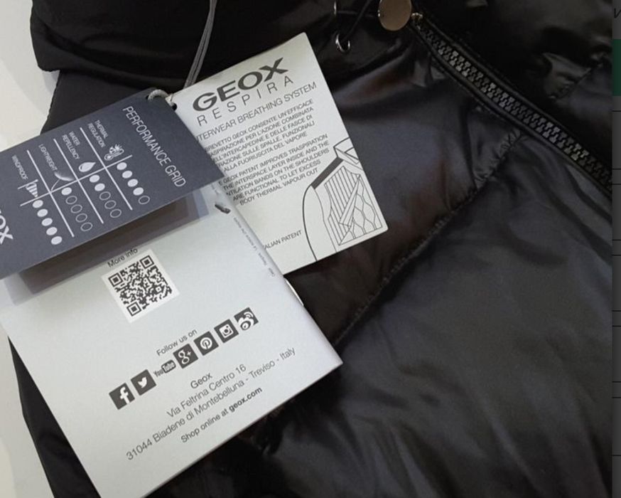 Пуховик, зимова куртка, Geox, Італія, UK 8, S