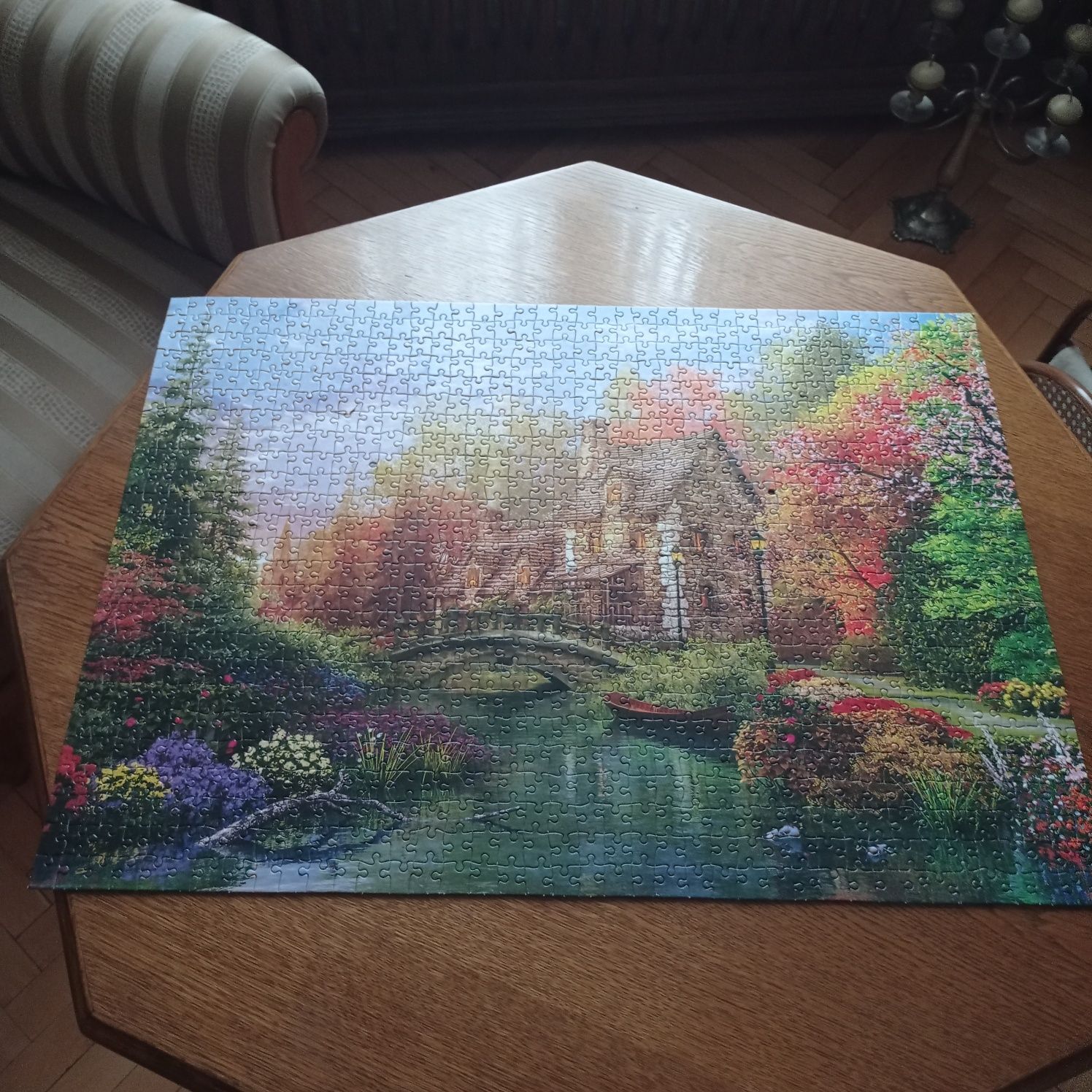 Puzzle WHSmit - Riverside in bloom - 1000 elementów