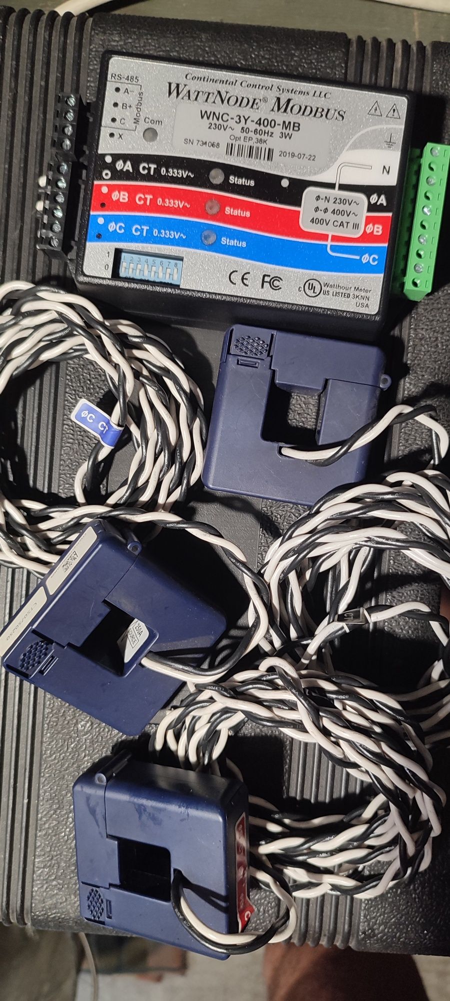 Лічильник. Счётчик. Енерго монітор.  Watt node modbus WNC-3y-400-MB