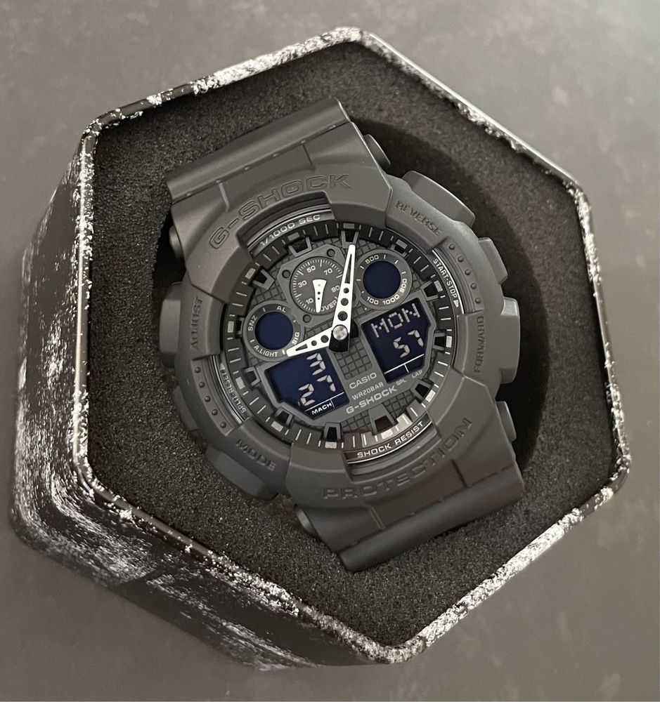 Годинник тактичний Casio G-Shock GA-100-1A1 новий оригінал джи шок