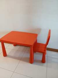Zestaw stolik i krzesłko IKEA MAMMUT