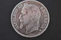 Франция 5 франков 1869 год Император Наполеон III