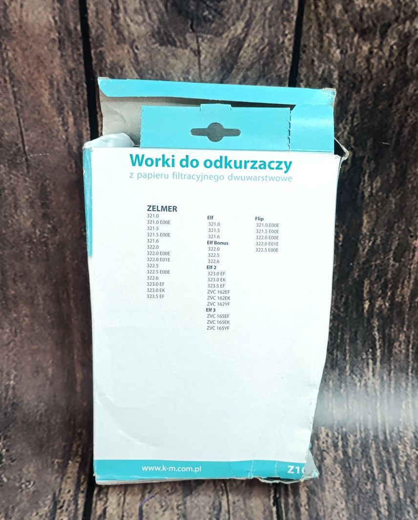 Worki do odkurzacza Zelmer 6 sztuk + 1 filtr