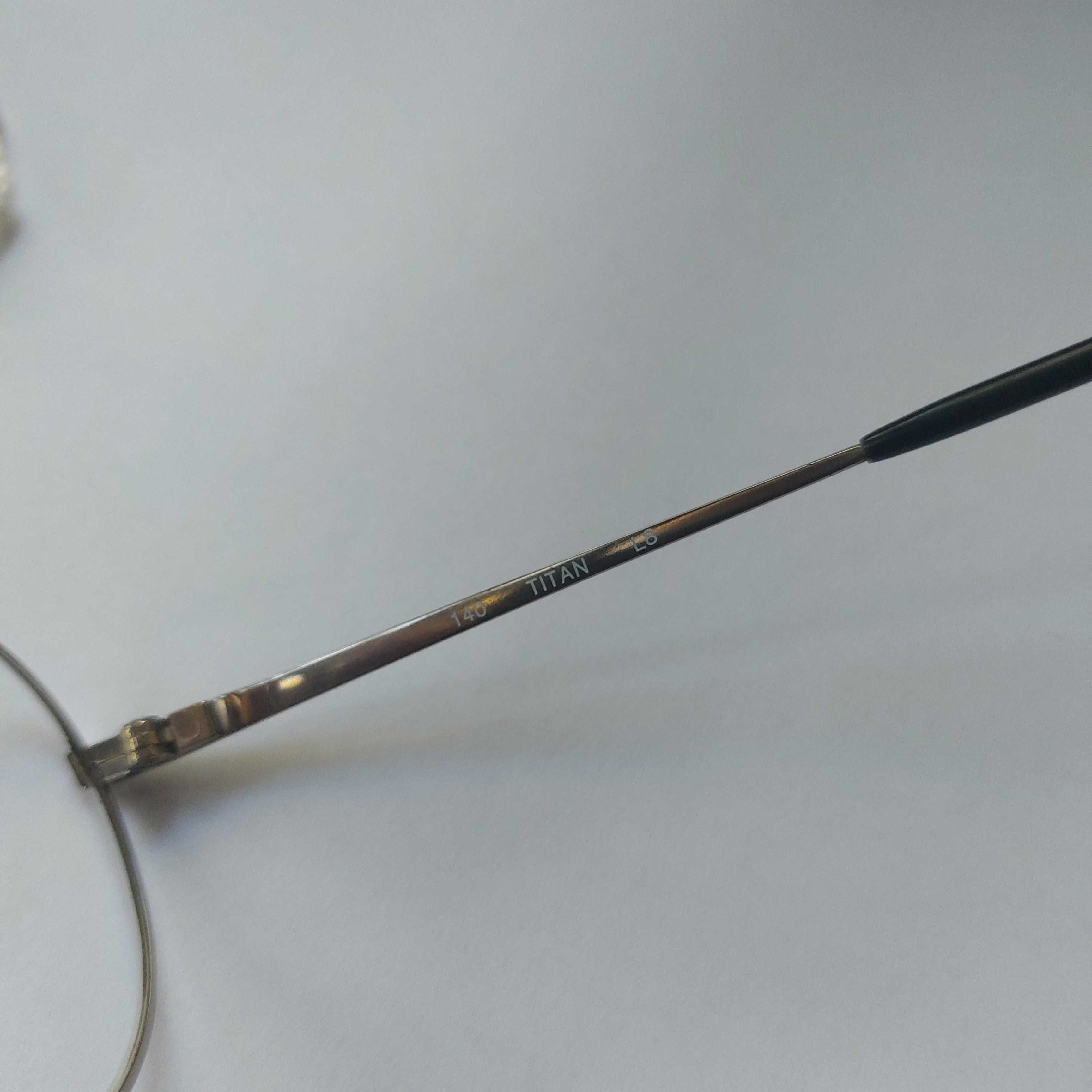 oprawki okulary Menard metalowe aviator premium srebrne tytanowe