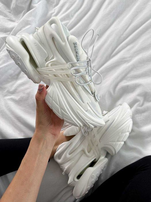 Кросівки Balmain Unicorn Low-Top Premium White/Grey