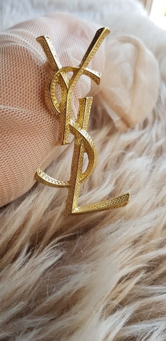 Broszka literki złota Y.S.L nowa nowa 6,5