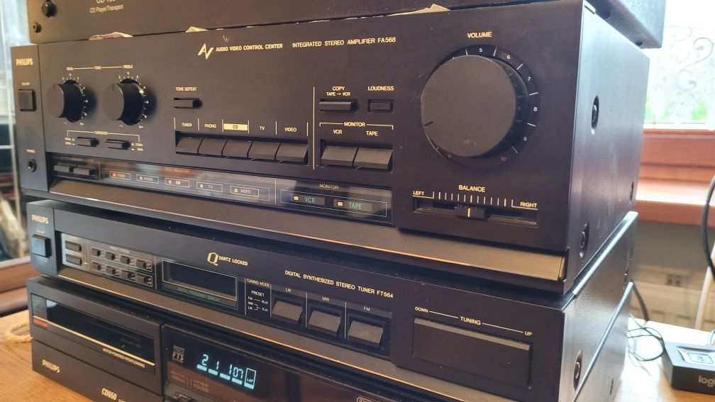 Zestaw Philips fa 568 cd Philips 650 Tuner stan bdb