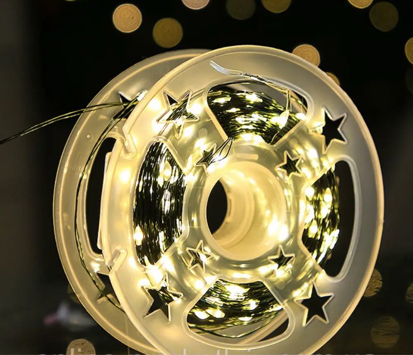 Гірлянда новорічна, гірлянда крапля роси, гірлянда раса 50, 100 метрів