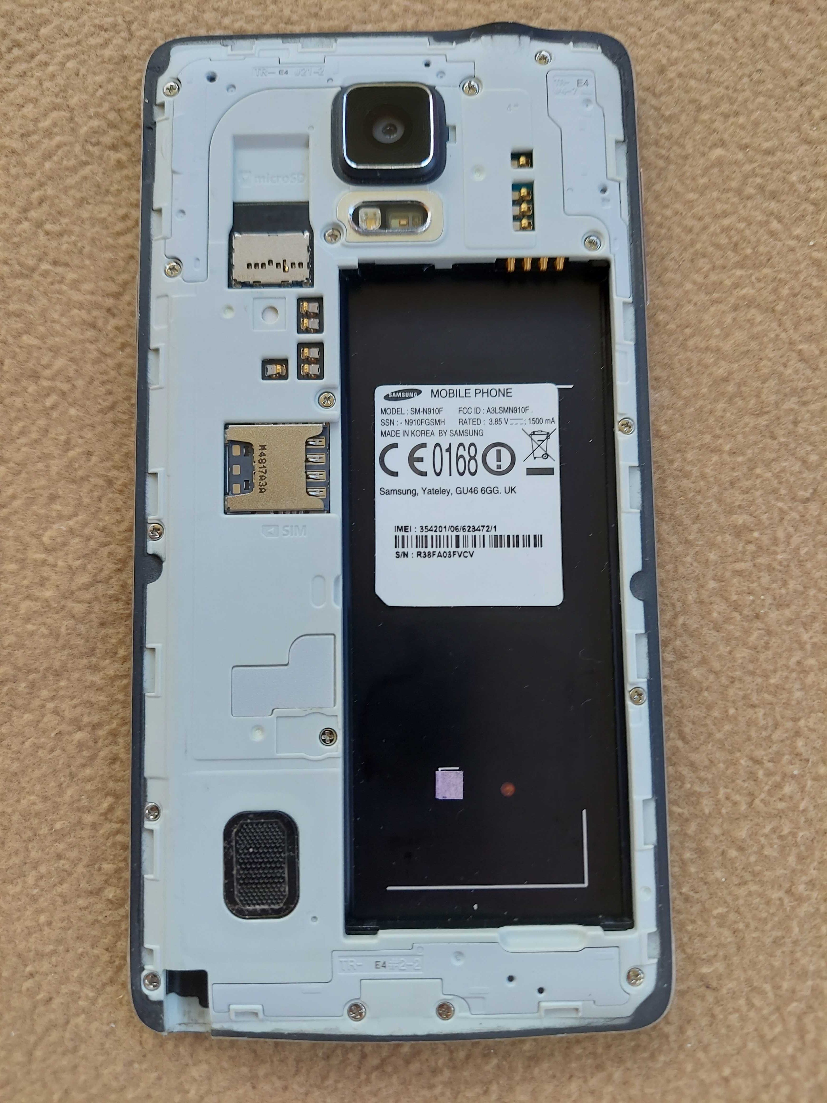 Смартфон Samsung Note 4 SM-N910F під ремонт / на запчастини