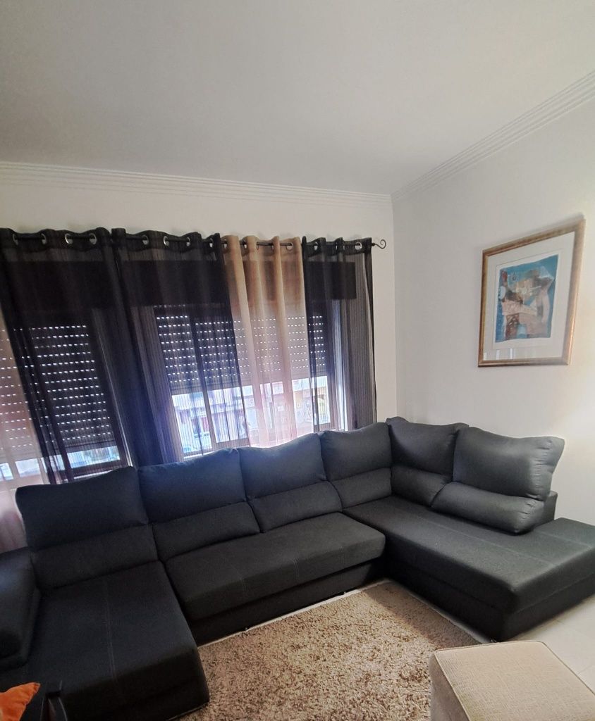 Sofá de canto com cama 5 lugares BARI XXL lado direito