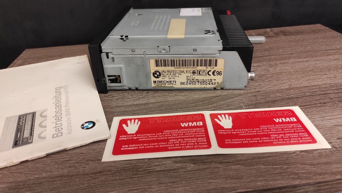 radio BMW Professional RDS BE 2450 E36 Z2 E24 E23 E31 Z1 E32 E30 E27 E