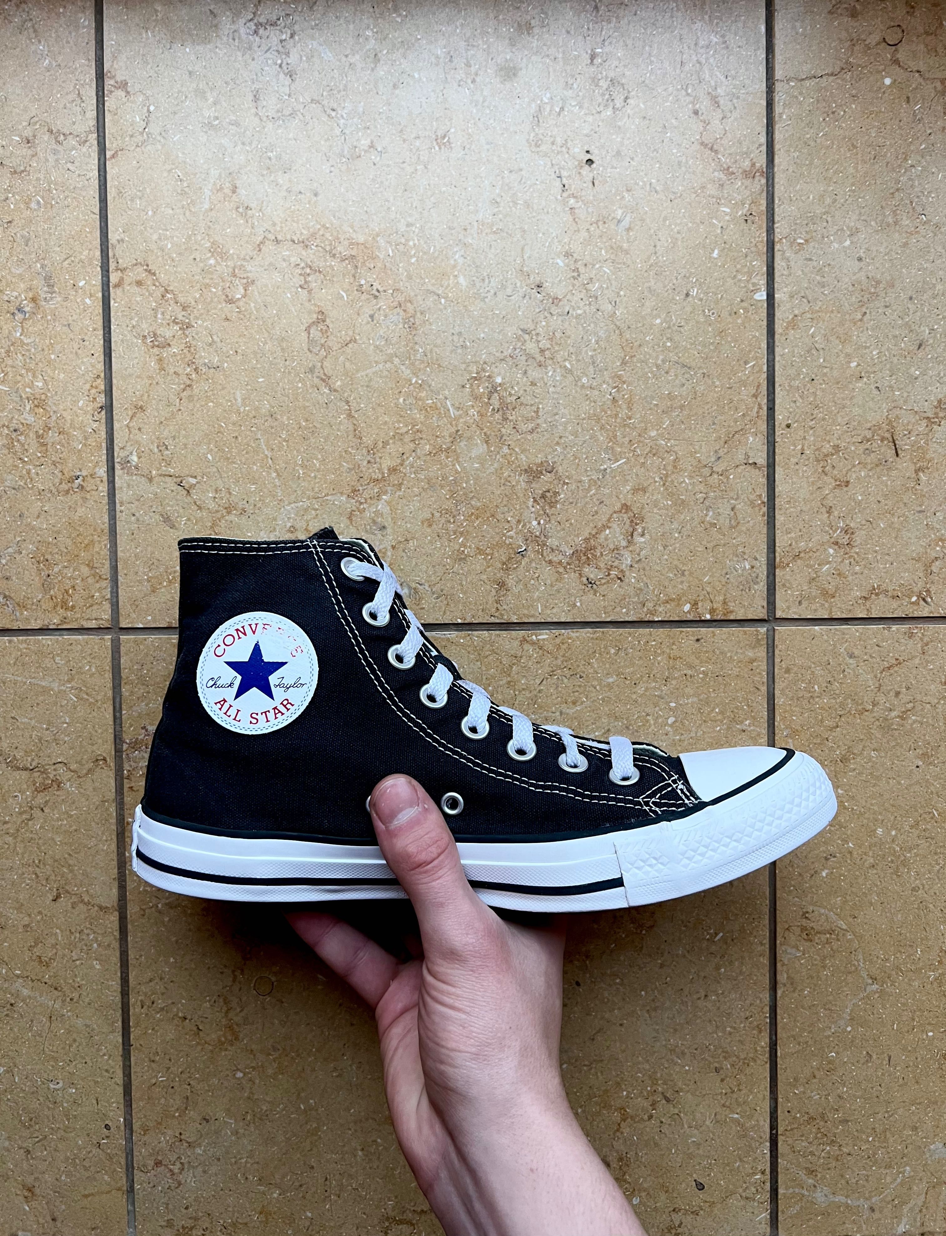 Converse 40 Czarne Wysokie 25.5cm Klasyczne Trampki Chuck Taylor