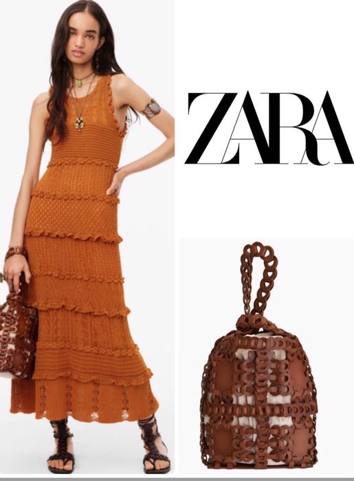 Zara skórzana torebka NOWA