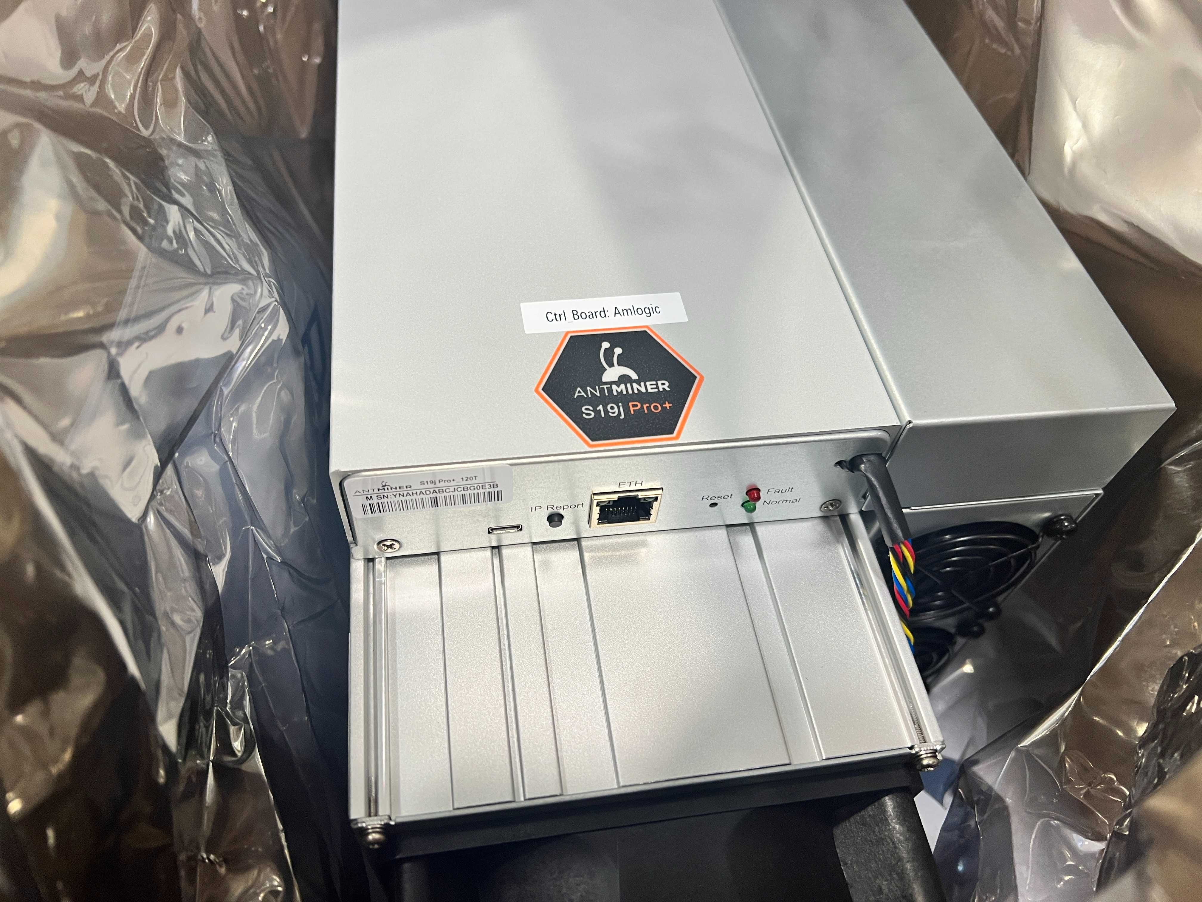 Наявність! Б/в Майнери Asic Bitmain Antminer S19j Pro+ 117 Th 3450 Вт