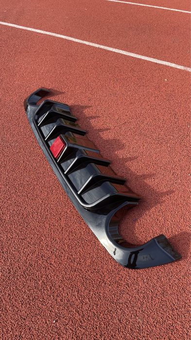 Диффузор накладка спойлер бампера Infiniti Q50 Инфинити Ку50 сплиттер