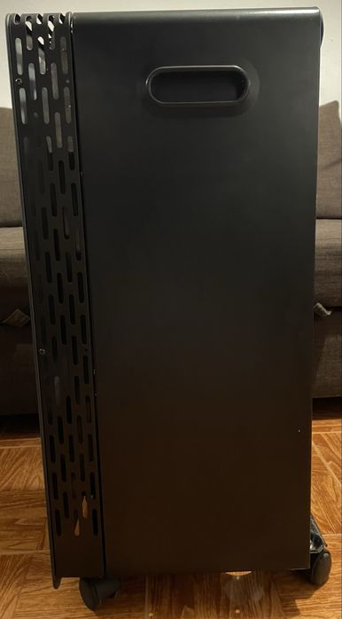 Aquecedor a gás galp chama azul vidro 3800W PRETO