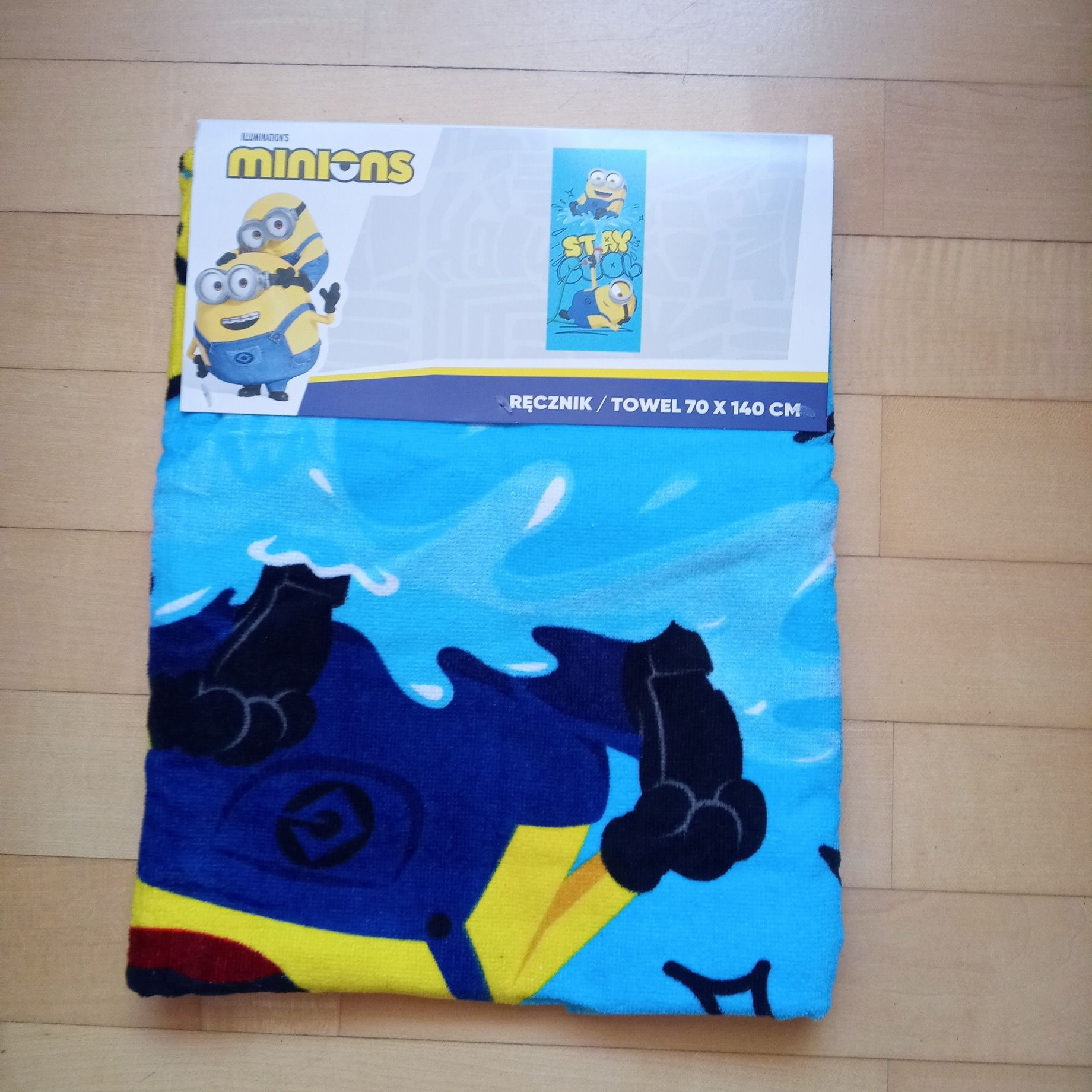 Recznik plazowy Minionki roz 140x70
