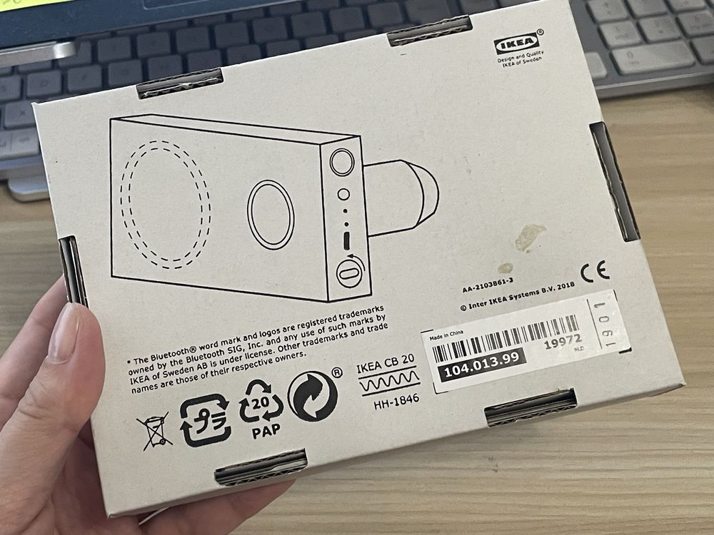IKEA Eneby Portable - niewielki głośnik Bluetooth, bez baterii