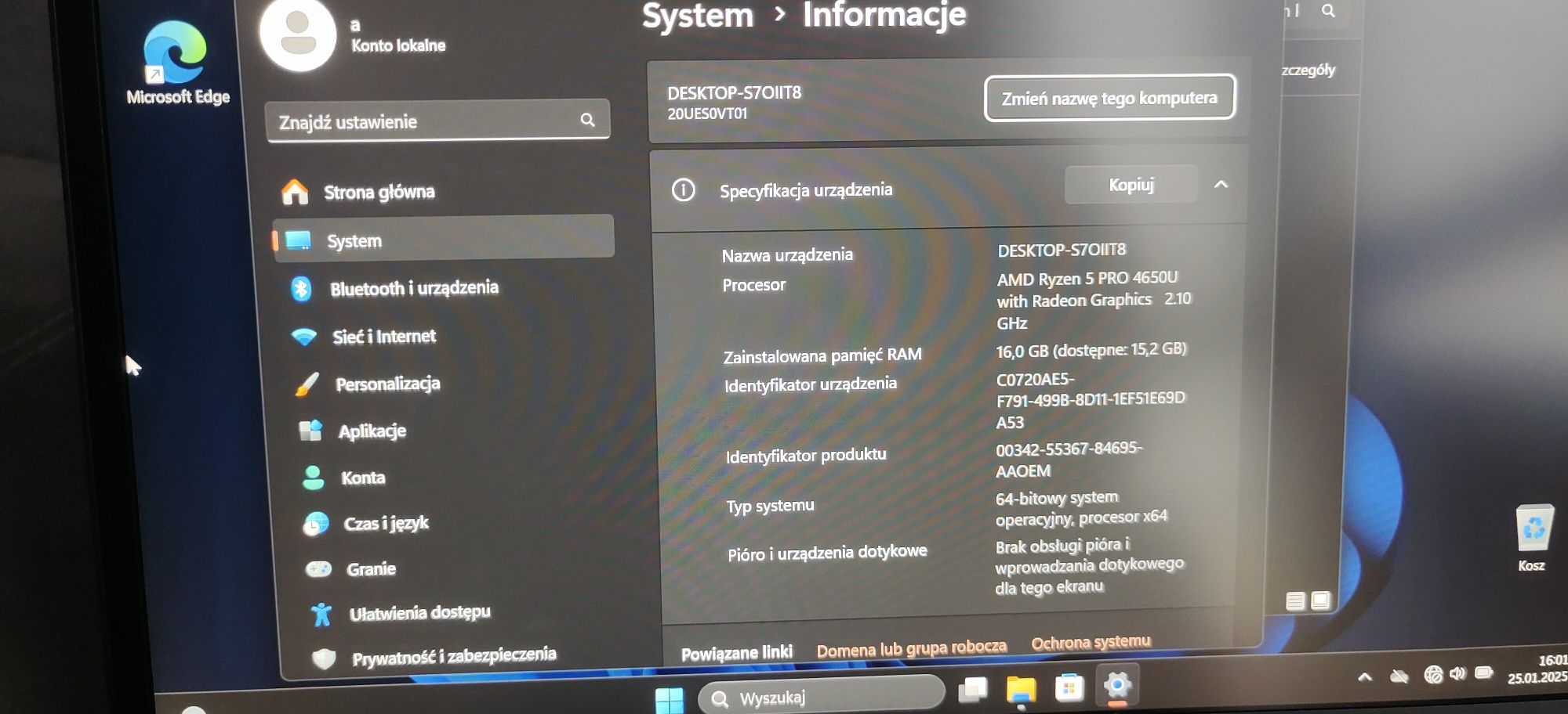 Laptop Lenovo ThinkPad