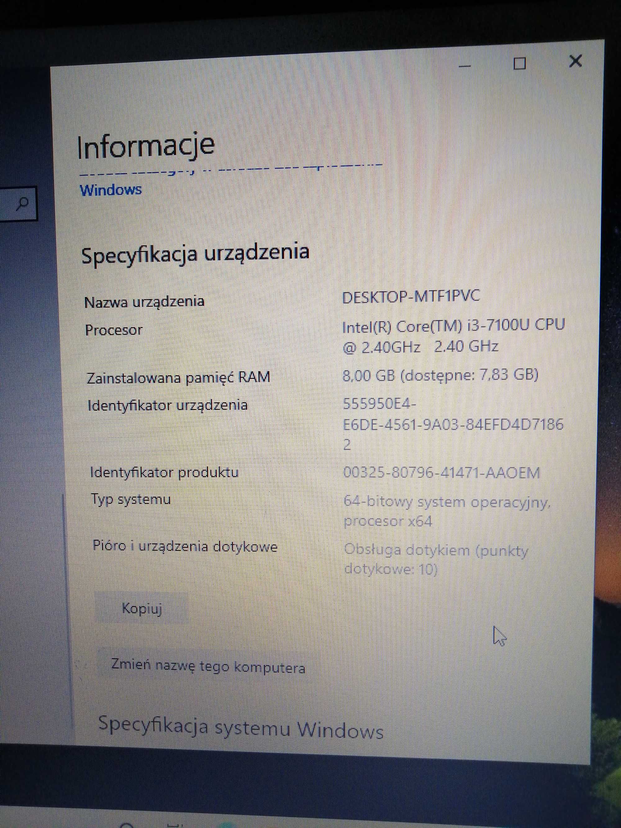 Dell lnspiron 15 3000 Series dotykowy ekran jak nowy