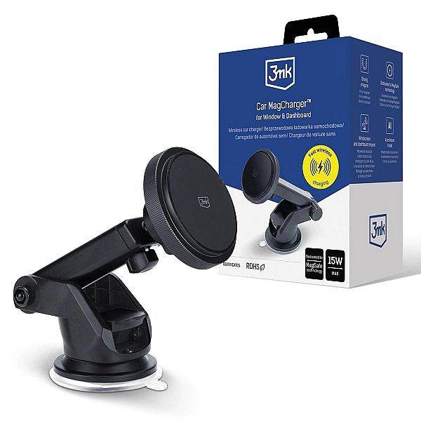 Uchwyt samochodowy 3mk Car MagCharger na szybę i deskę rozdzielczą