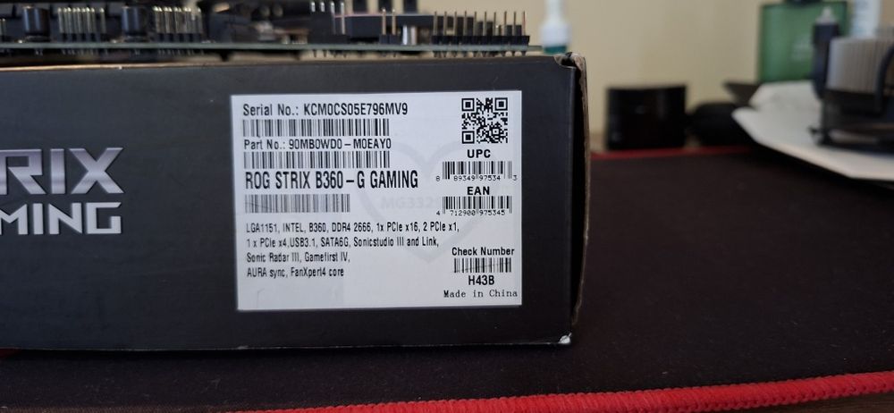 Материнська плата Asus Rog B-360-G