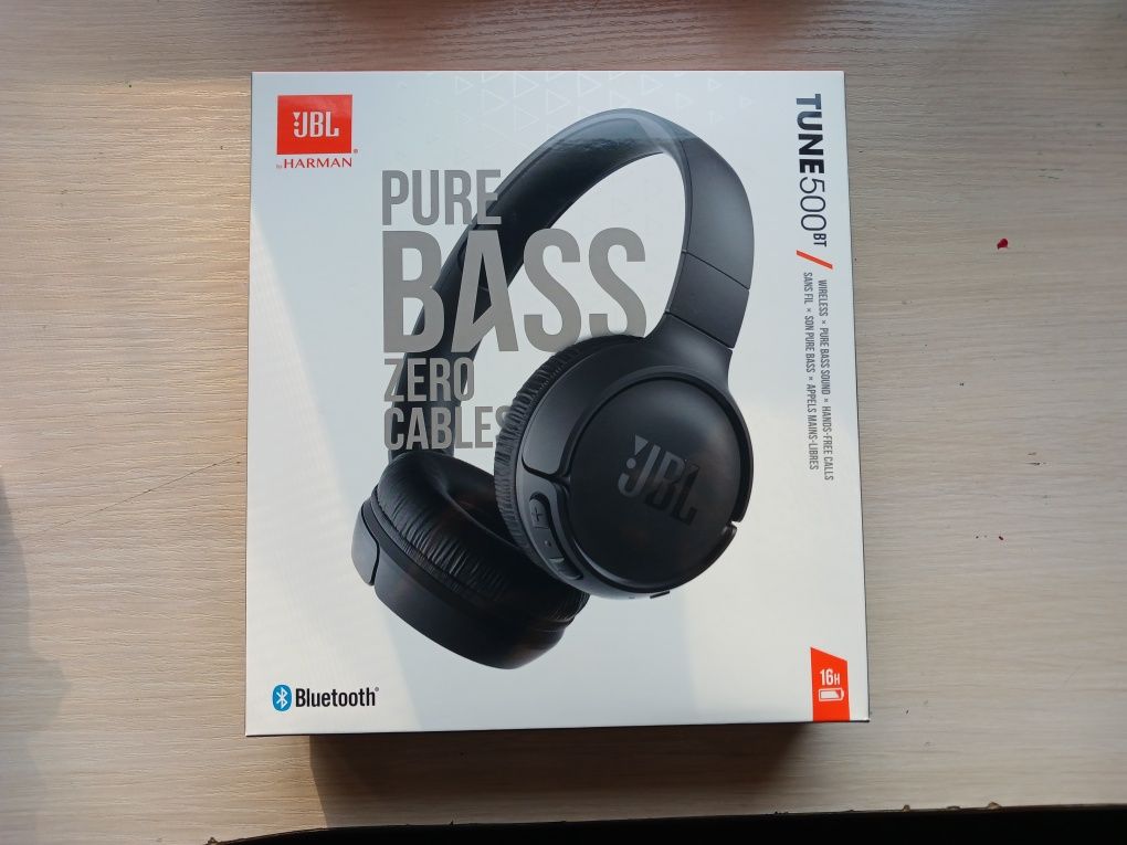 Навушники JBL T500BT Black (JBLT500BT/бездротові навушники BLK)