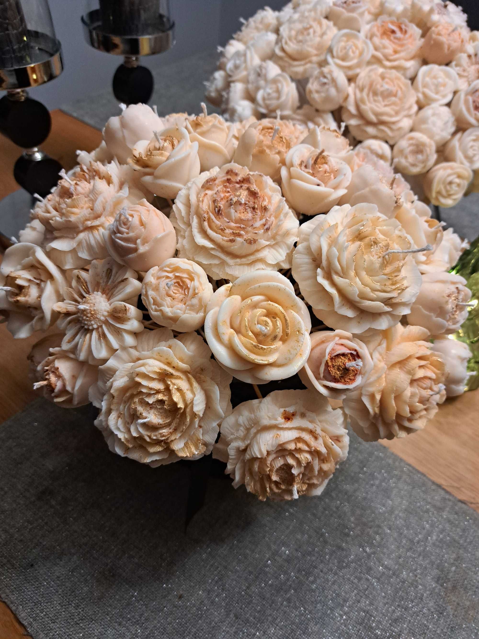 Flower box ze swiec sojowych