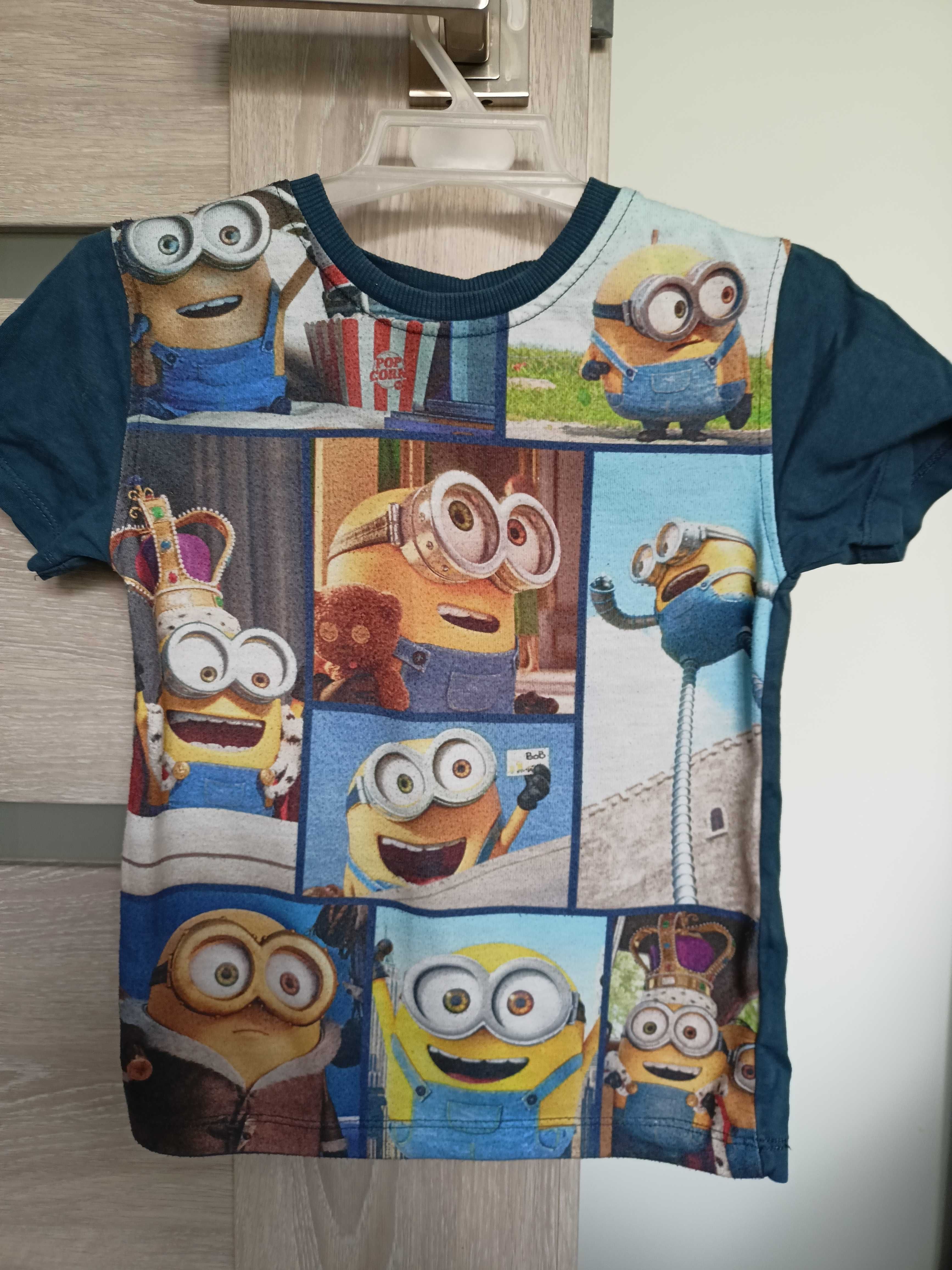 Bluzka chłopięca Miniony, t-shirt, rozmiar 110-116